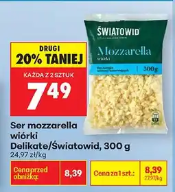 Biedronka Ser mozzarella wiórki oferta
