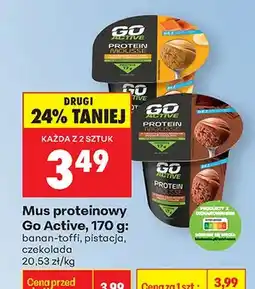 Biedronka Mus proteinowy banan-toffi oferta