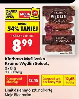 Biedronka Kiełbasa myśliwska oferta