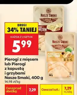 Biedronka Pierogi z mięsem oferta