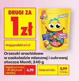 Biedronka Orzeszki arachidowe w czekoladzie mlecznej i cukrowej otoczce oferta