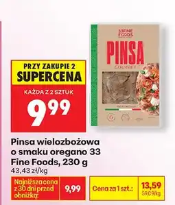 Biedronka Pinsa wielozbożowa o smaku oregano 33 oferta