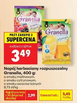 Biedronka Napój herbaciany rozpuszczalny o smaku malinowym oferta