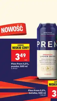 Biedronka Piwo Prem 5,5% puszka oferta