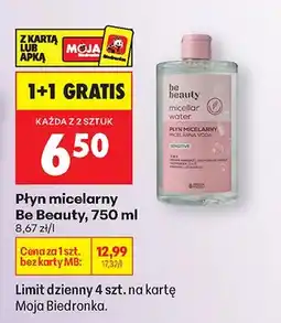Biedronka Płyn micelarny 1+1 GRATIS oferta