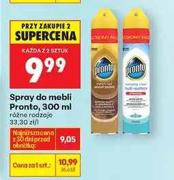 Biedronka Spray do mebli, różne rodzaje oferta