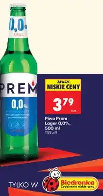 Biedronka Piwo bezalkoholowe Prem 0% oferta