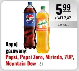 Eurocash Napój gazowany: Pepsi, Pepsi Zero, Mirinda, 7UP, Mountain Dew oferta