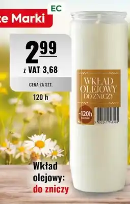 Eurocash Wkład olejowy: do zniczy oferta