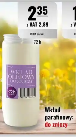 Eurocash Wkład parafinowy: do zniczy oferta