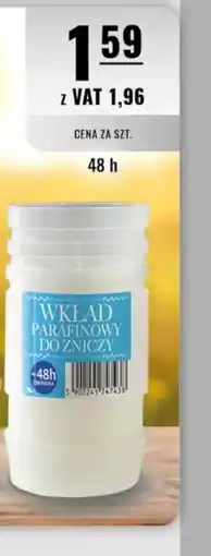 Eurocash Wkład parafinowy: do zniczy oferta