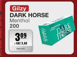 Eurocash Gilzy dark horse menthol 200 oferta