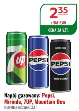Eurocash Napój gazowany: Pepsi, Mirinda, 7UP, Mountain Dew oferta