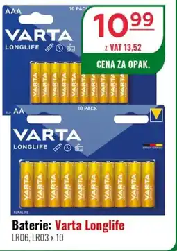 Eurocash Baterie: Varta Longlife oferta