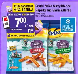 Polomarket Frytki Aviko Wavy Blends Paprika lub Garlic&Herbs oferta