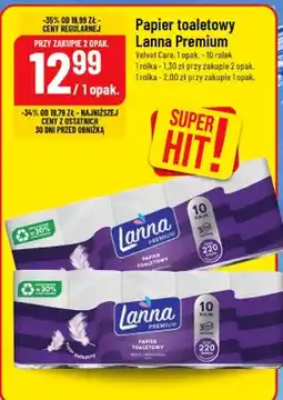 Polomarket Papier toaletowy Lanna Premium Velvet Care oferta