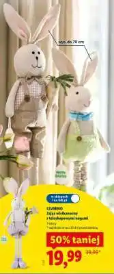 Lidl LIZARRRO Zając wielkanocny z teleskopowymi nogami oferta