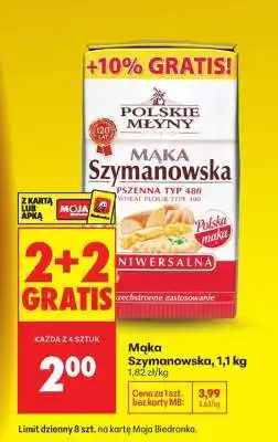 Biedronka Mąka Szymanowska, 1,1 kg oferta