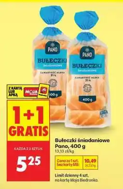 Biedronka bułeczki śniadaniowe Pano , 400 g oferta