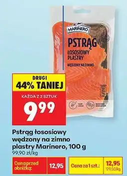 Biedronka Pstrąg łososiowy wędzony na zimno plastry Marinero, 100 g oferta