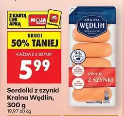 Biedronka Serdelki z szynki Kraina Wędlin, 300 g oferta