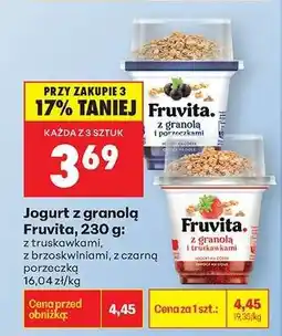 Biedronka Jogurt z granola Fruvita , 230 g oferta