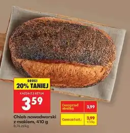 Biedronka Chleb nowodworski z makiem, 410 g oferta