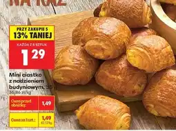 Biedronka Mini ciastko z nadzieniem budyniowym, 35 g oferta