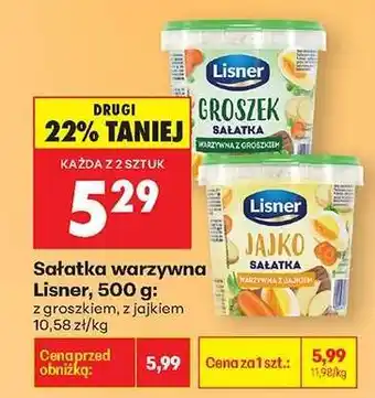 Biedronka Sałatka warzywna Lisner, 500 g oferta