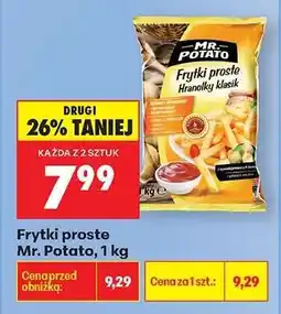 Biedronka Frytki proste Mr. Potato 1 kg oferta