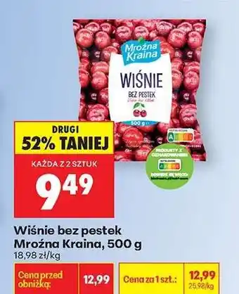 Biedronka Wiśnie bez pestek Mroźna Kraina, 500 g oferta