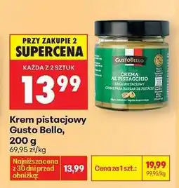 Biedronka Krem pistacjowy Gusto Bello 200 g oferta