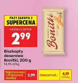 Biedronka Biszkopty deserowe Bonitki, 200 g oferta