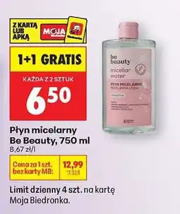 Biedronka Płyn micelarny Be Beauty, 750 ml oferta