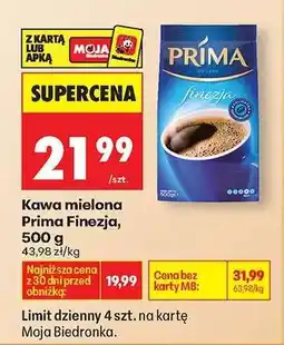 Biedronka Kawa mielona PRIMA FINEZJA 500 g oferta
