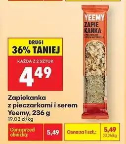 Biedronka Zapiekanka z pieczarkami i serem Yeemy, 236 g oferta