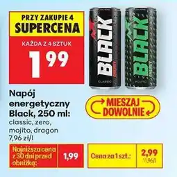 Biedronka Napój energetyczny Black, 250 ml oferta