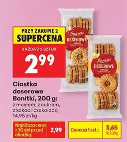 Biedronka Ciastka deserowe Bonitki, 200 g oferta