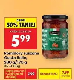 Biedronka Pomidory suszone Gusto Bello 280 g / 170 g oferta
