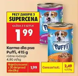 Biedronka Karma dla psa Puffi, 415 g oferta