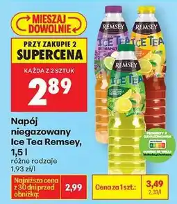 Biedronka Napój niegazowany Ice Tea Remsey, 1,5 l oferta