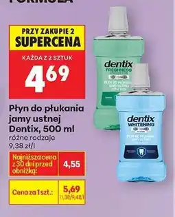 Biedronka Płyn do płukania jamy ustnej Dentix, 500 ml oferta