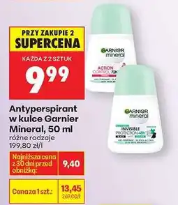 Biedronka Antyperspirant w kulce Garnier Mineral, 50 ml oferta