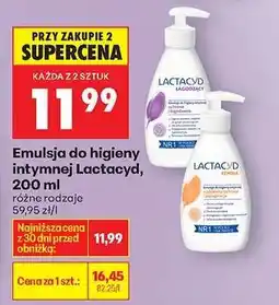 Biedronka Emulsja do higieny intymnej Lactacyd 200 ml oferta