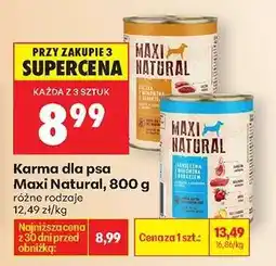 Biedronka Karma dla psa Maxi Natural, 800 g oferta