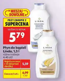 Biedronka Płyn do kąpieli Linda, 1,3 l oferta