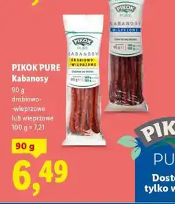 Lidl PIKOK PURE Kabanosy oferta