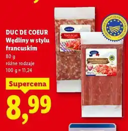 Lidl DUC DE COEUR Wędliny w stylu francuskim oferta