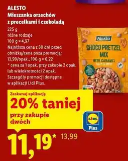 Lidl Alesto Mieszanka orzechów z precelkami i czekoladą oferta