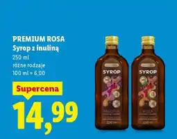 Lidl PREMIUM ROSA Syrop z inuliną oferta